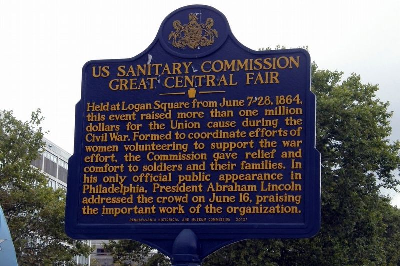 US Sanitary Commission Great Central Fair Marker image. Click for full size.