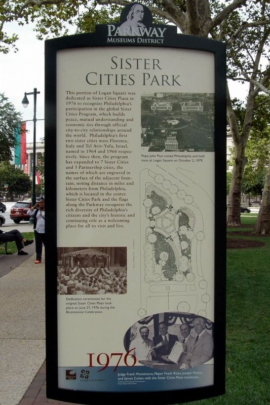 Sister Cities Park Marker. Click for full size. Sister Cities Park Marker image. Click for full size.