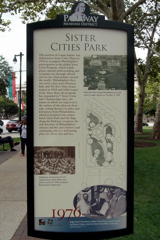 Sister Cities Park Marker image. Click for full size.