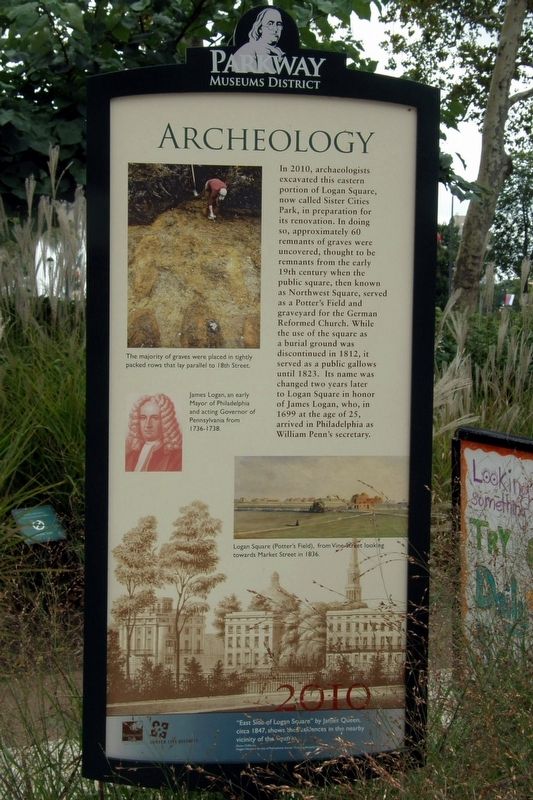 Archeology side of the marker image. Click for full size.