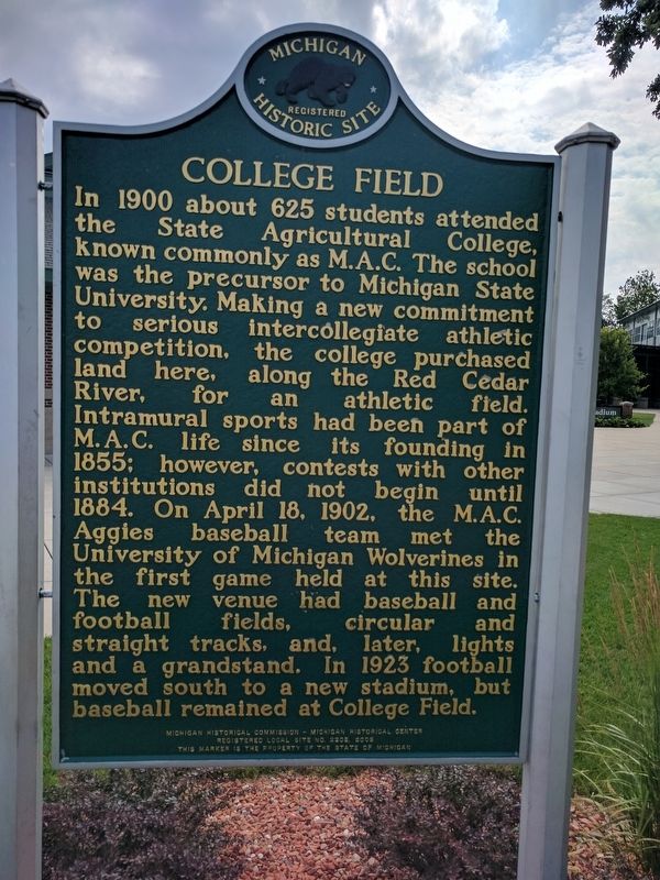 College Field Marker - Side 1 image. Click for full size.