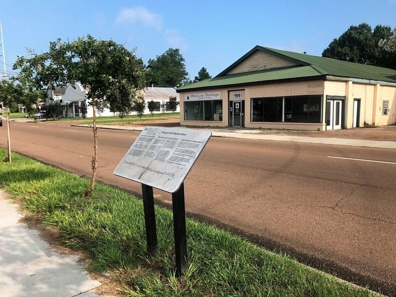 History of St. Catherine Street Marker image. Click for full size.
