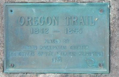 Oregon Trail Marker. Click for full size. Oregon Trail Marker image. Click for full size.