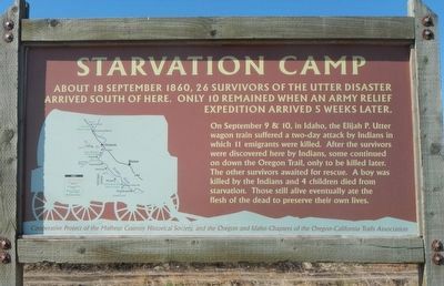 Starvation Camp Marker image. Click for full size.