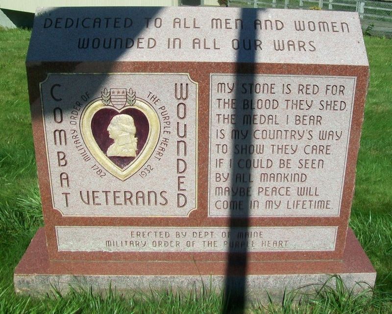 Purple Heart Memorial. Click for full size. Purple Heart Memorial image. Click for full size.