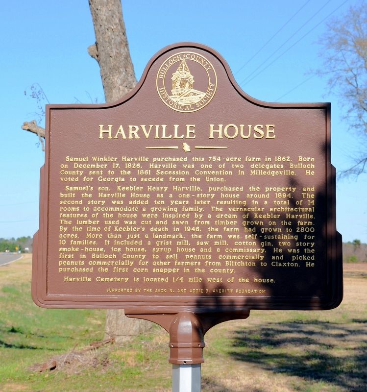 Harville House Marker image. Click for full size.