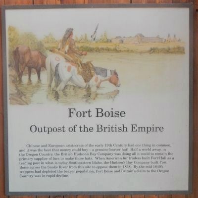 Fort Boise, Outpost of the British Empire. Click for full size. Fort Boise, Outpost of the British Empire image. Click for full size.