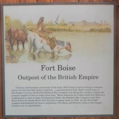 Fort Boise, Outpost of the British Empire image. Click for full size.