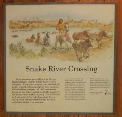 Snake River Crossing. Click for full size. Snake River Crossing image. Click for full size.