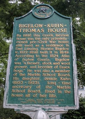 Bigelow-Kuhn-Thomas House Marker image. Click for full size.