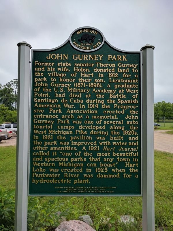 John Gurney Park Marker (Side 1) image. Click for full size.