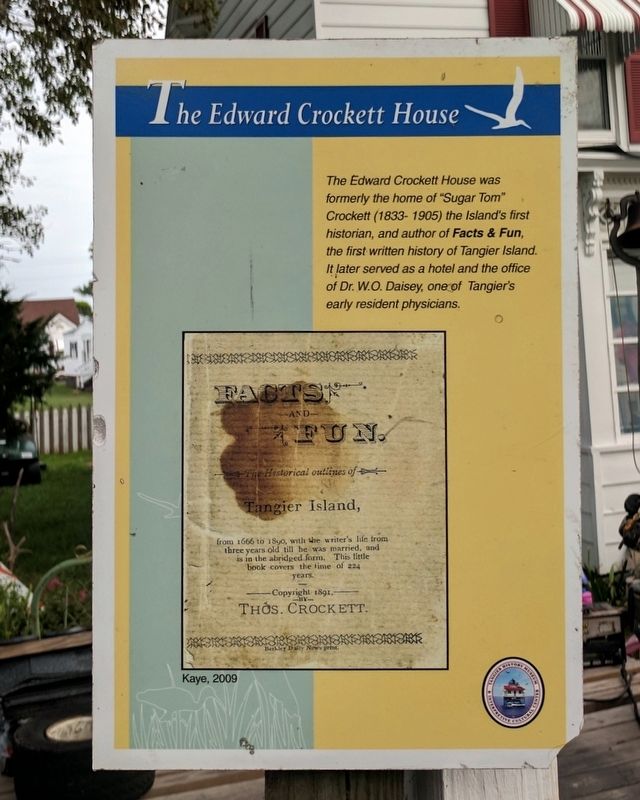 The Edward Crockett House Marker image. Click for full size.