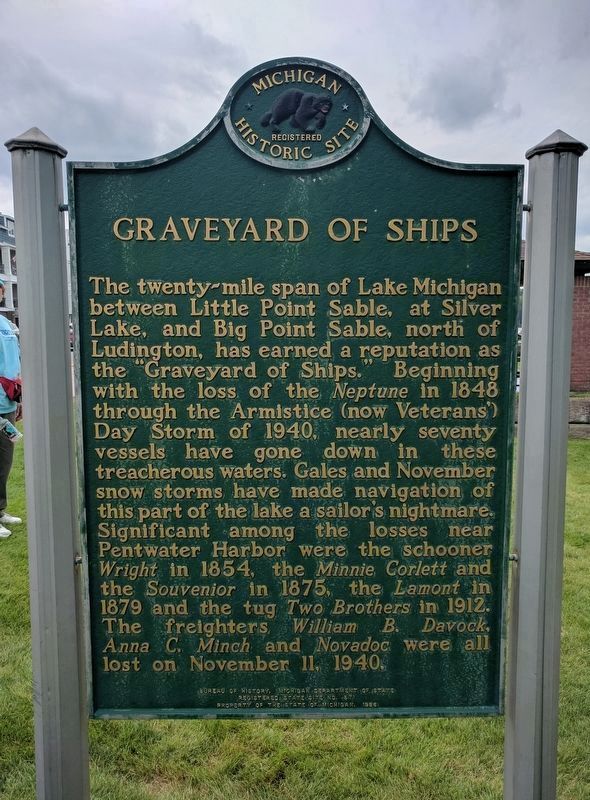 Graveyard of Ships / Veterans' Day Storm Marker image. Click for full size.