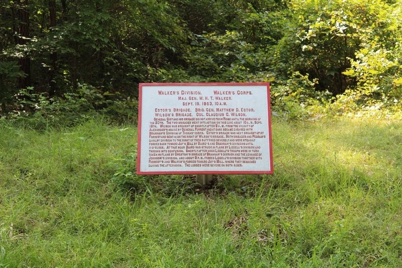 Walker's Division Marker image. Click for full size.