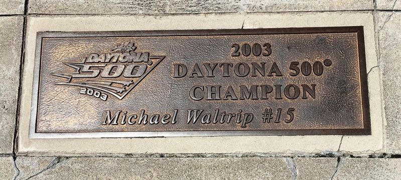 Daytona 500 2003 Winner Marker image. Click for full size.