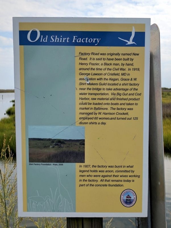 Old Shirt Factory Marker image. Click for full size.