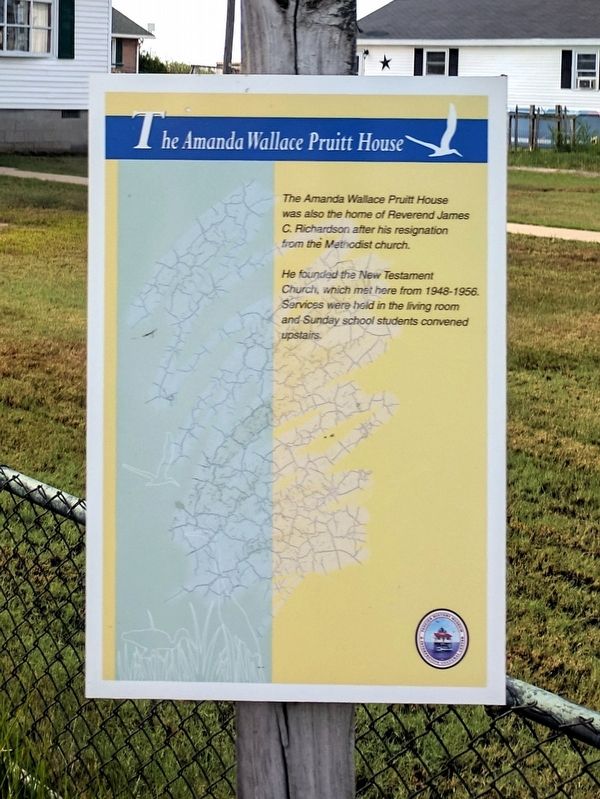 The Amanda Pruitt Wallace House Marker. Click for full size. The Amanda Pruitt Wallace House Marker image. Click for full size.