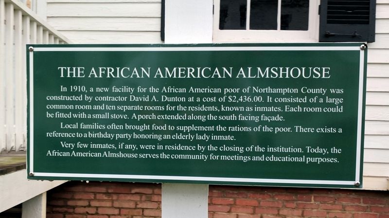 The African American Almshouse Marker image. Click for full size.