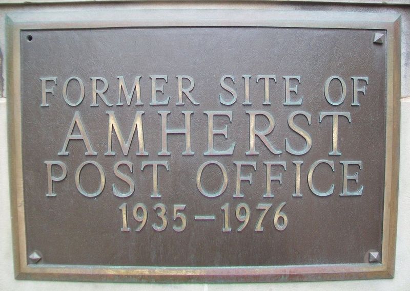 Former Site of Amherst Post Office Marker image. Click for full size.