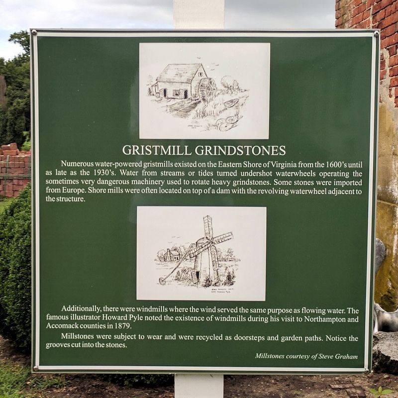 Gristmill Grindstones Marker. Click for full size. Gristmill Grindstones Marker image. Click for full size.