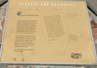 Hazards and Hardships Marker image. Click for full size.