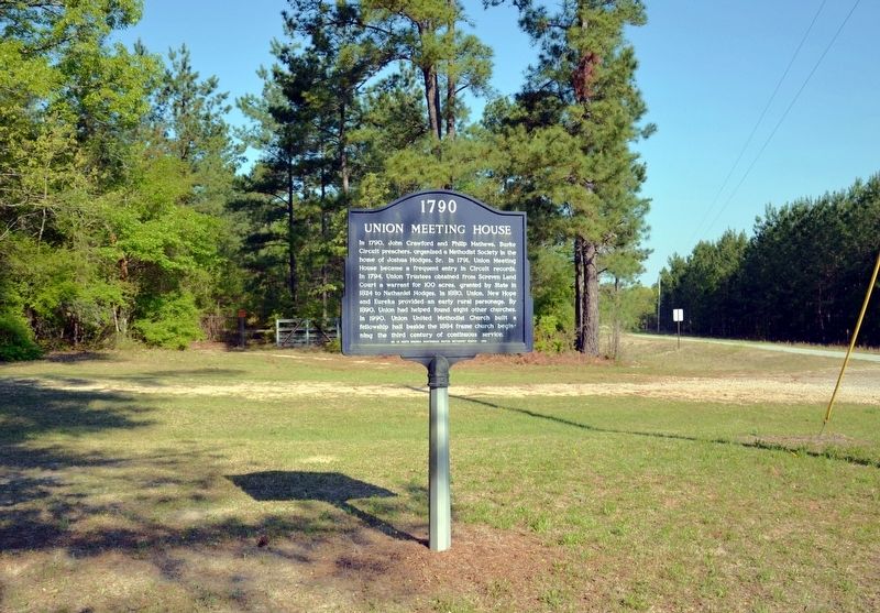 1790 Union Meeting House Marker. Click for full size. 1790 Union Meeting House Marker image. Click for full size.