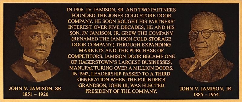 John V. Jamison, Sr. and John V. Jamison Jr. Marker image. Click for full size.