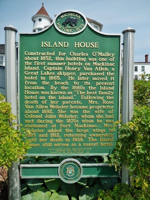 Island House Marker. Click for full size. Island House Marker image. Click for full size.