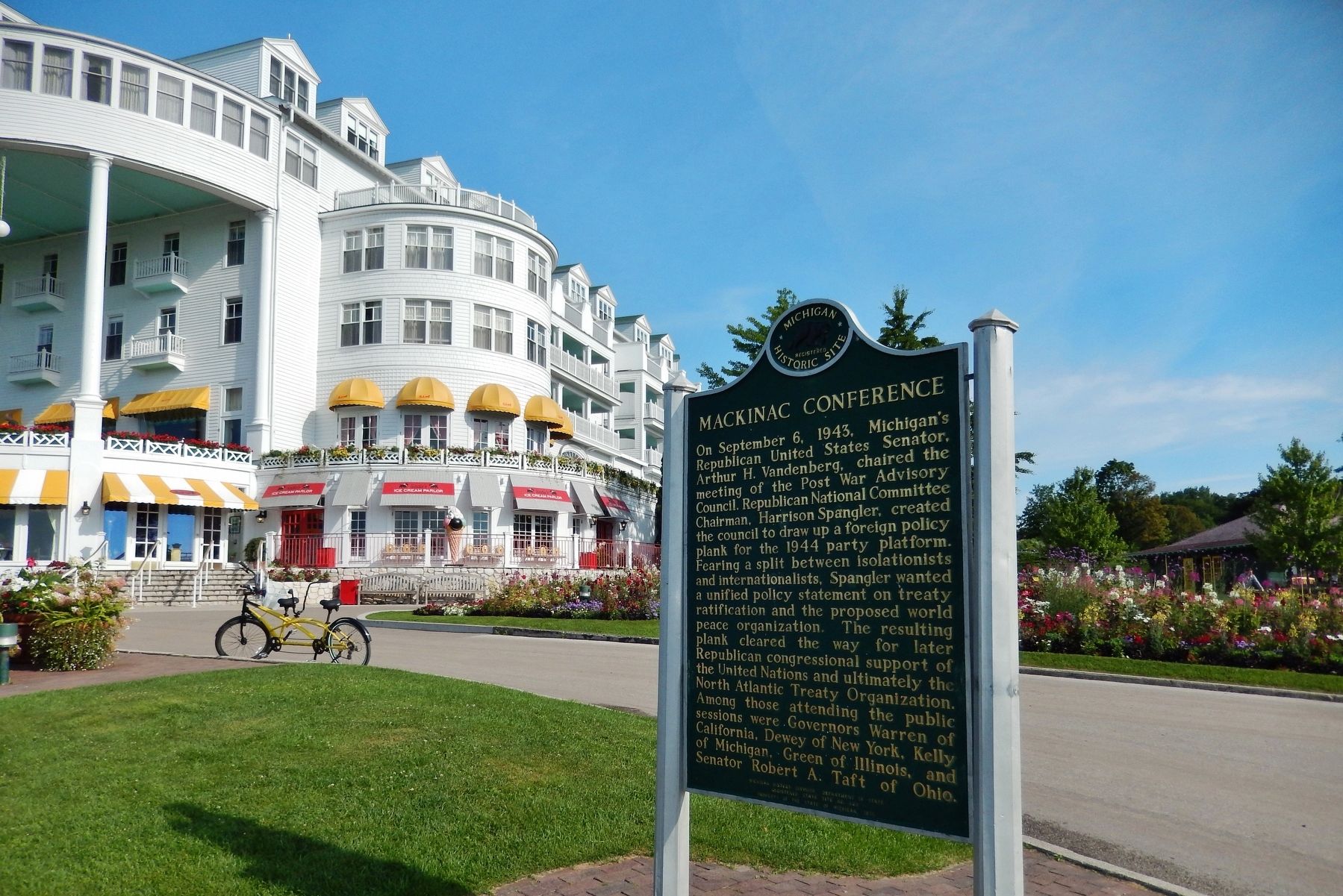 Mackinac Conference Marker. Click for full size. Mackinac Conference Marker image. Click for full size.