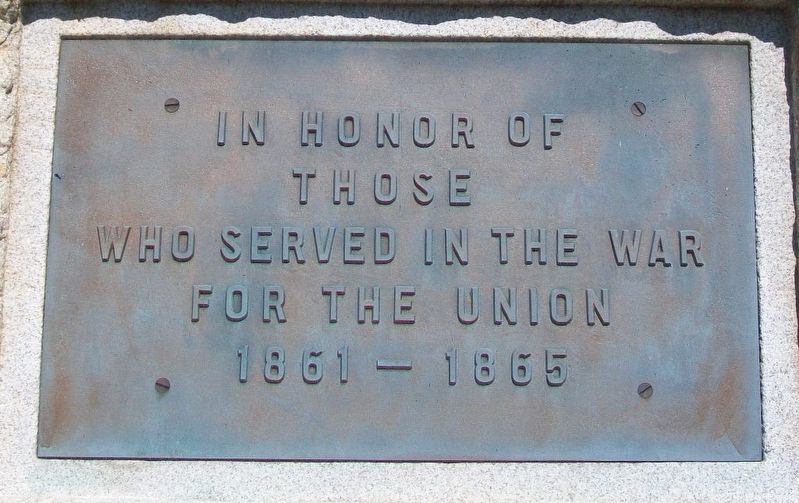 Civil War Memorial Marker. Click for full size. Civil War Memorial Marker image. Click for full size.
