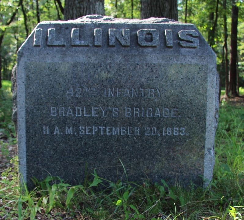42nd Illinois Infantry Marker image. Click for full size.