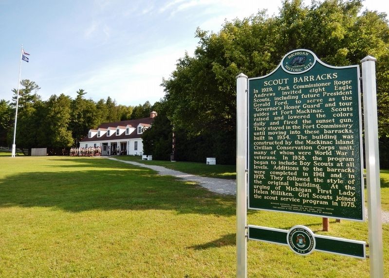 Scout Barracks Marker image. Click for full size.