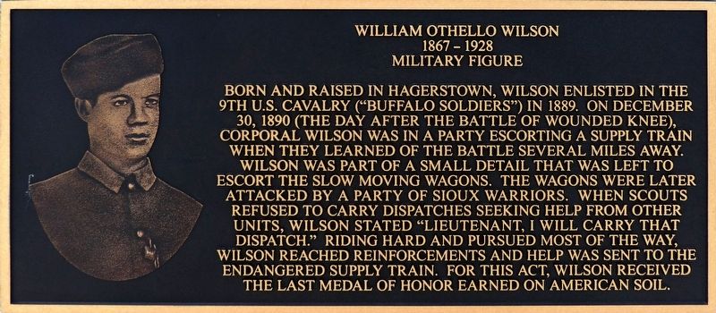 William Othello Wilson Marker image. Click for full size.
