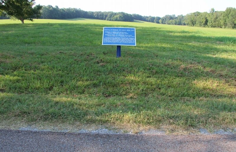 Hospital, 1st Division, 14th Corps Union Army Marker. Click for full size. Hospital, 1st Division, 14th Corps Union Army Marker image. Click for full size.