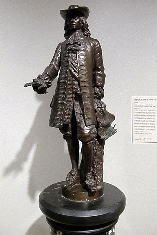 "Model for the Statue of William Penn" at the Philadelphia Museum of Art image. Click for full size.