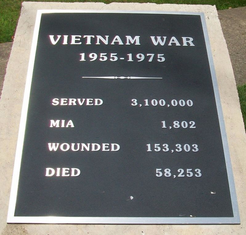 Vietnam War Memorial Statistics. Click for full size. Vietnam War Memorial Statistics image. Click for full size.