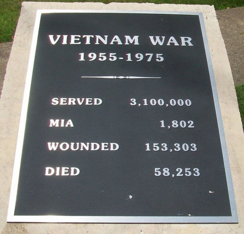 Vietnam War Memorial Statistics image. Click for full size.