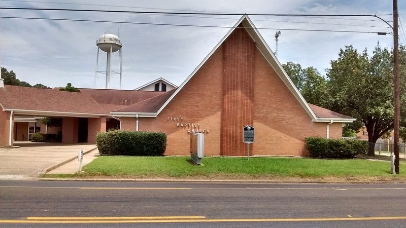 First Baptist Church of Hemphill Marker image. Click for full size.