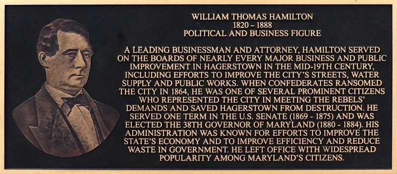 William Thomas Hamilton Marker image. Click for full size.