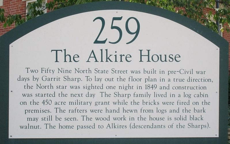 The Alkire House Marker. Click for full size. The Alkire House Marker image. Click for full size.