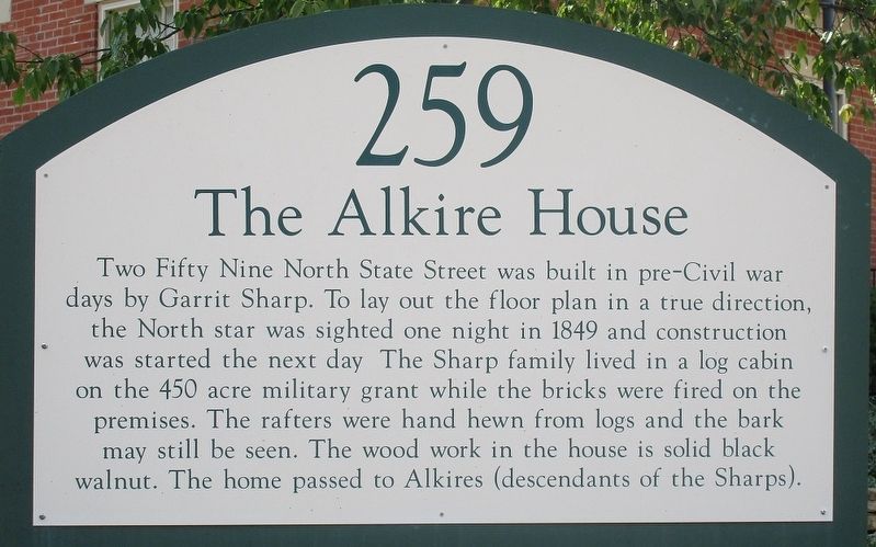 The Alkire House Marker image. Click for full size.