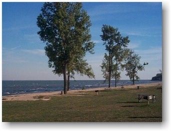 former site of the Lake Erie marker image. Click for full size.