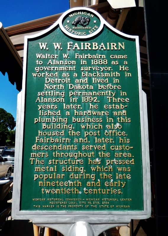 W. W. Fairbairn Marker. Click for full size. W. W. Fairbairn Marker image. Click for full size.