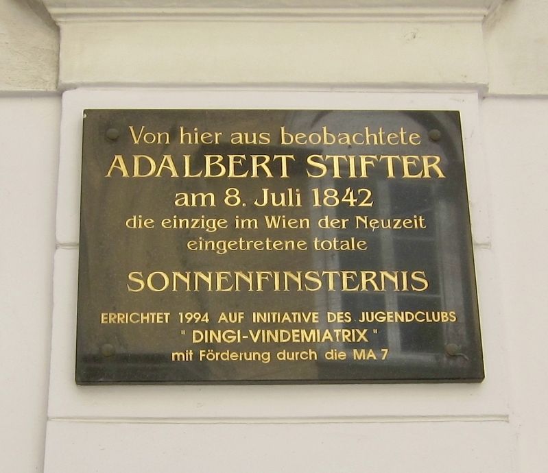 Adalbert Stifter Marker image. Click for full size.