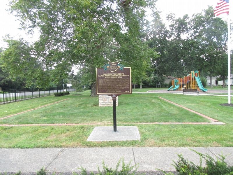 Blendon Township's Early Presbyterian Churches and Church Bell Marker image. Click for full size.