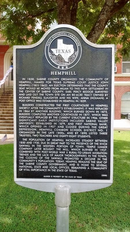 Hemphill Marker image. Click for full size.