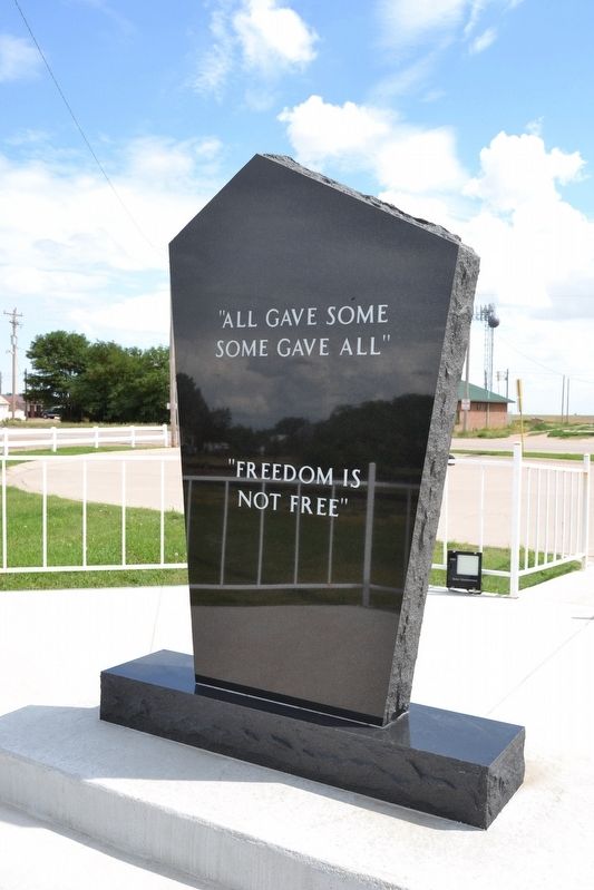 Kiowa County Veterans Memorial image. Click for full size.
