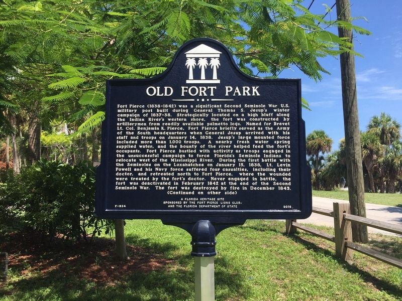 Old Fort Park Marker image. Click for full size.