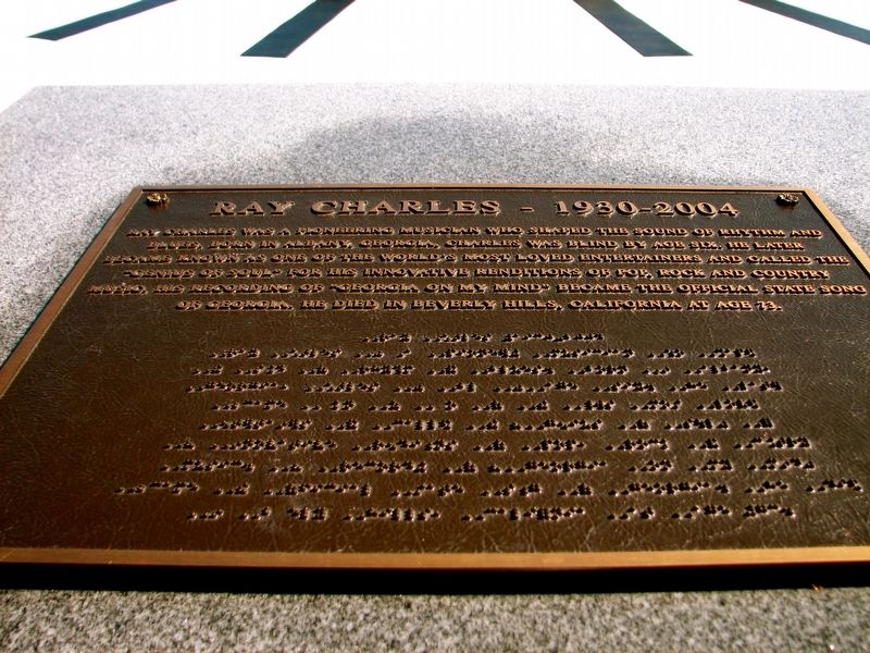 Ray Charles Marker. Click for full size. Ray Charles Marker image. Click for full size.