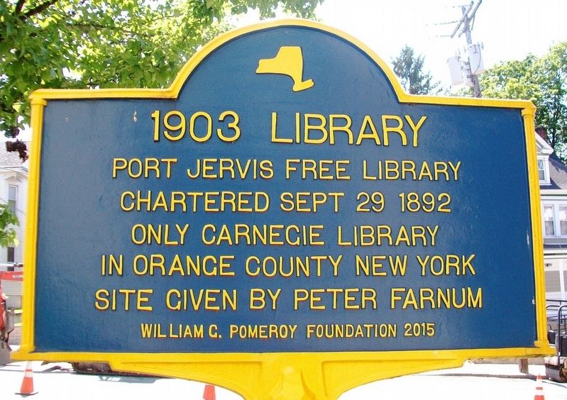 1903 Library Marker image. Click for full size.